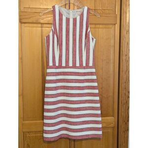 Brooks Brothers Dress Sz 4 Sleeveless Red & White Stripe Nautical